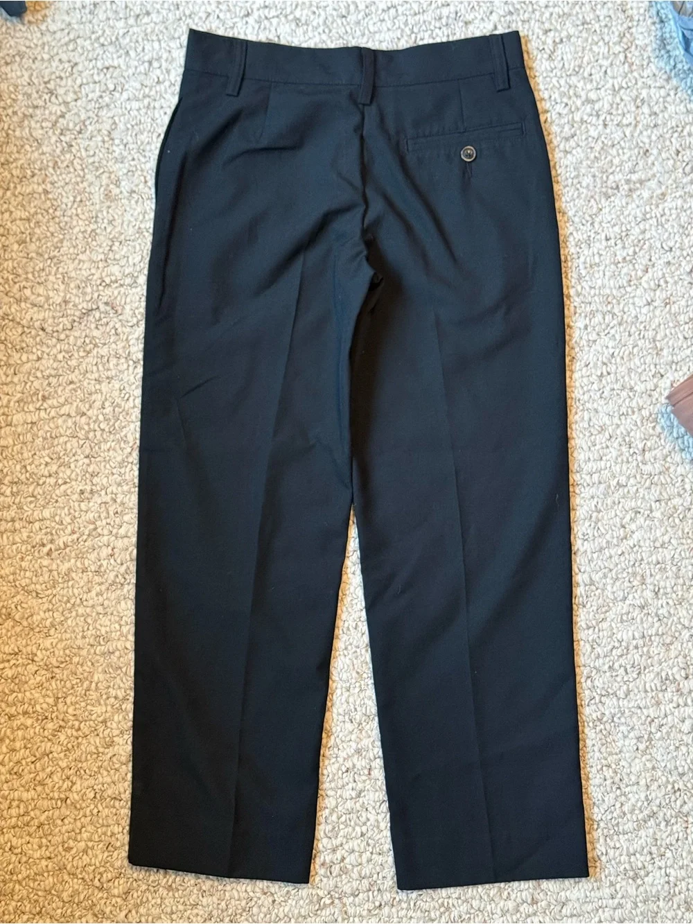 Cat & Jack Black Boys' Flat-Front Dress/Suit Pants